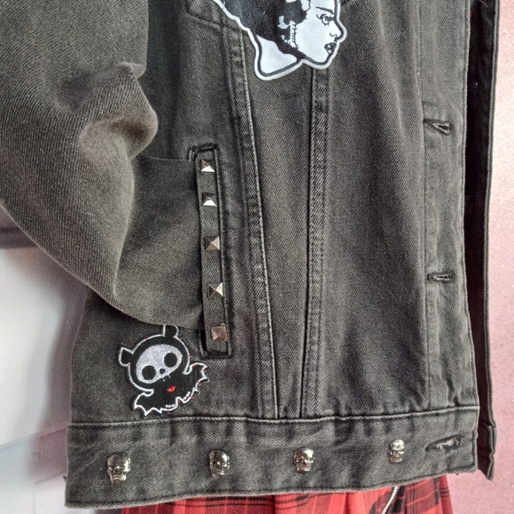 Nosferatu 6- custom RAGE Classic Horror lovers OOAK jacket! STOLEN! - Picture 9 of 16